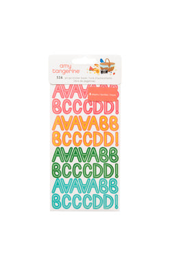 Amy Tan 'Picnic in the Park' alphabet sticker book (8 sheets)