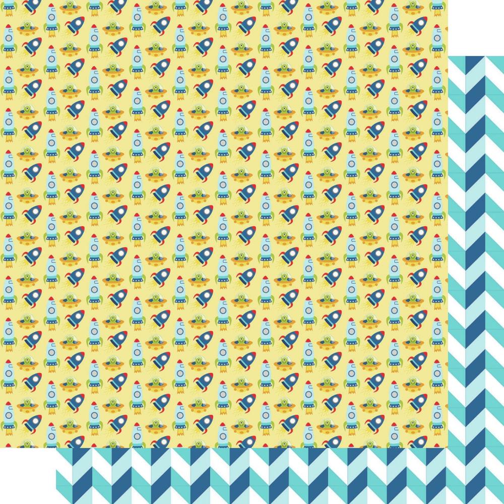 Bella Blvd 'To the moon' rocket growth ds patterned paper