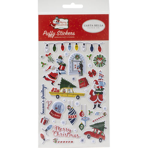 Carta Bella 'Merry Christmas' puffy stickers