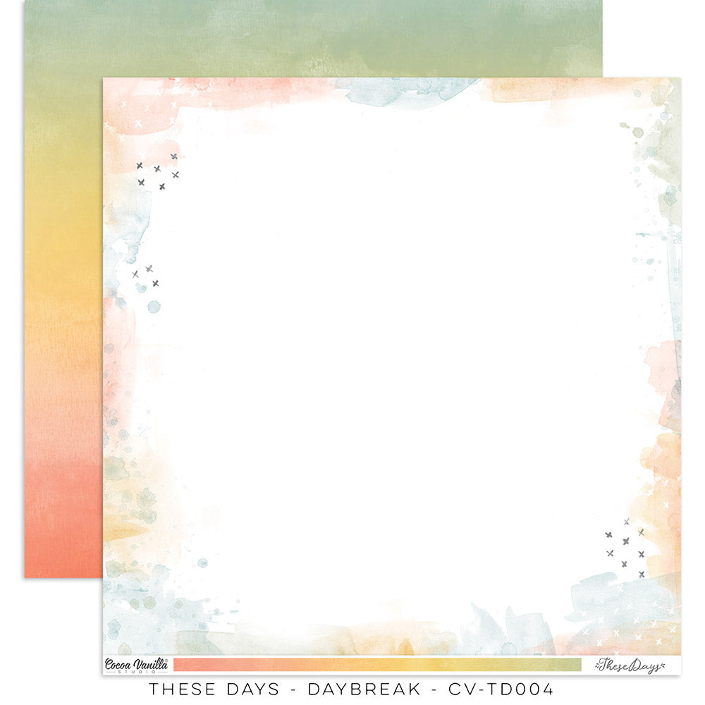 Cocoa Vanilla 'These Days' daybreak ds patterned paper