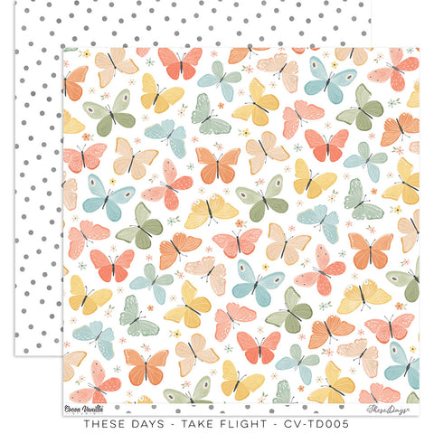 Cocoa Vanilla 'These Days' take flight ds patterned paper