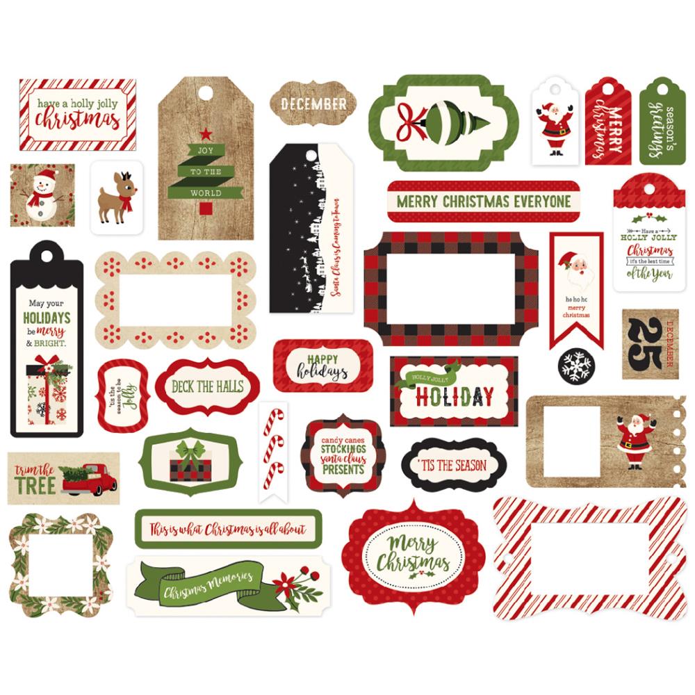 Echo Park 'A perfect Christmas' frames & tags diecuts