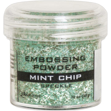 Ranger speckle mint chip embossing powder