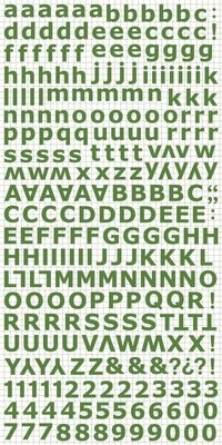 Kaisercraft green alphabet stickers