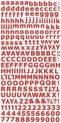 Kaisercraft red alphabet stickers