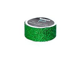 HS marquee love dark green glitter tape 2.22cm x 2.74m