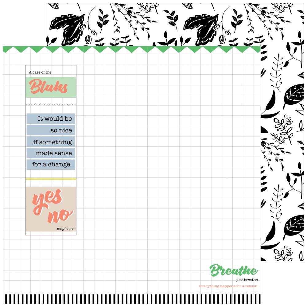 PFS 'A case of the blahs' chaos ds patterned paper