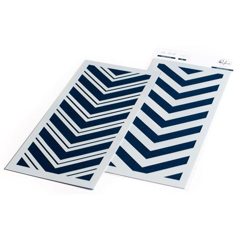 PFS double chevron stencil (2) 4x9in