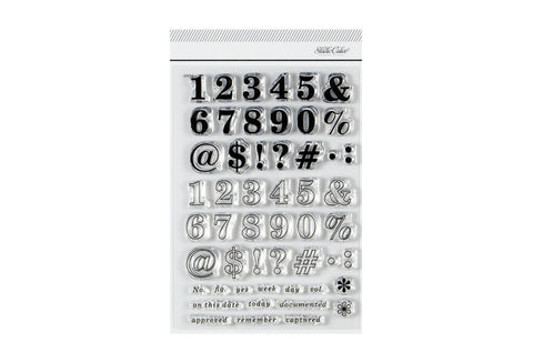 Studio Calico 4x6 document numbers stamp