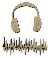 Scrapfx chipboard headphones