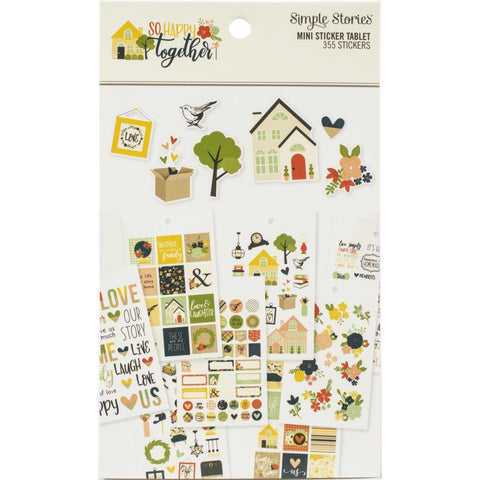 Simple Stories 'So happy together' mini sticker tablet (12 sheets)