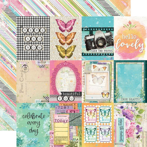 Simple Stories 'Life in Bloom' 3x4 elements ds pp