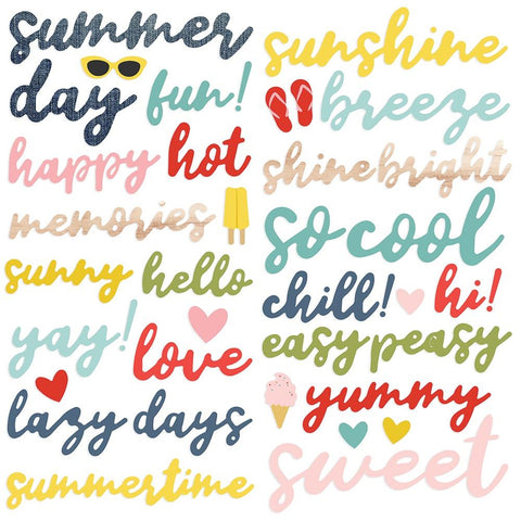Simple Stories 'Summer Farmhouse' foam phrase stickers