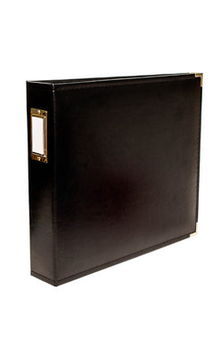 WRMK 12x12 black classic leather D ring album