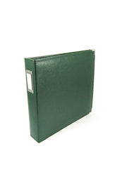 WRMK 12x12 forest green classic leather D ring album